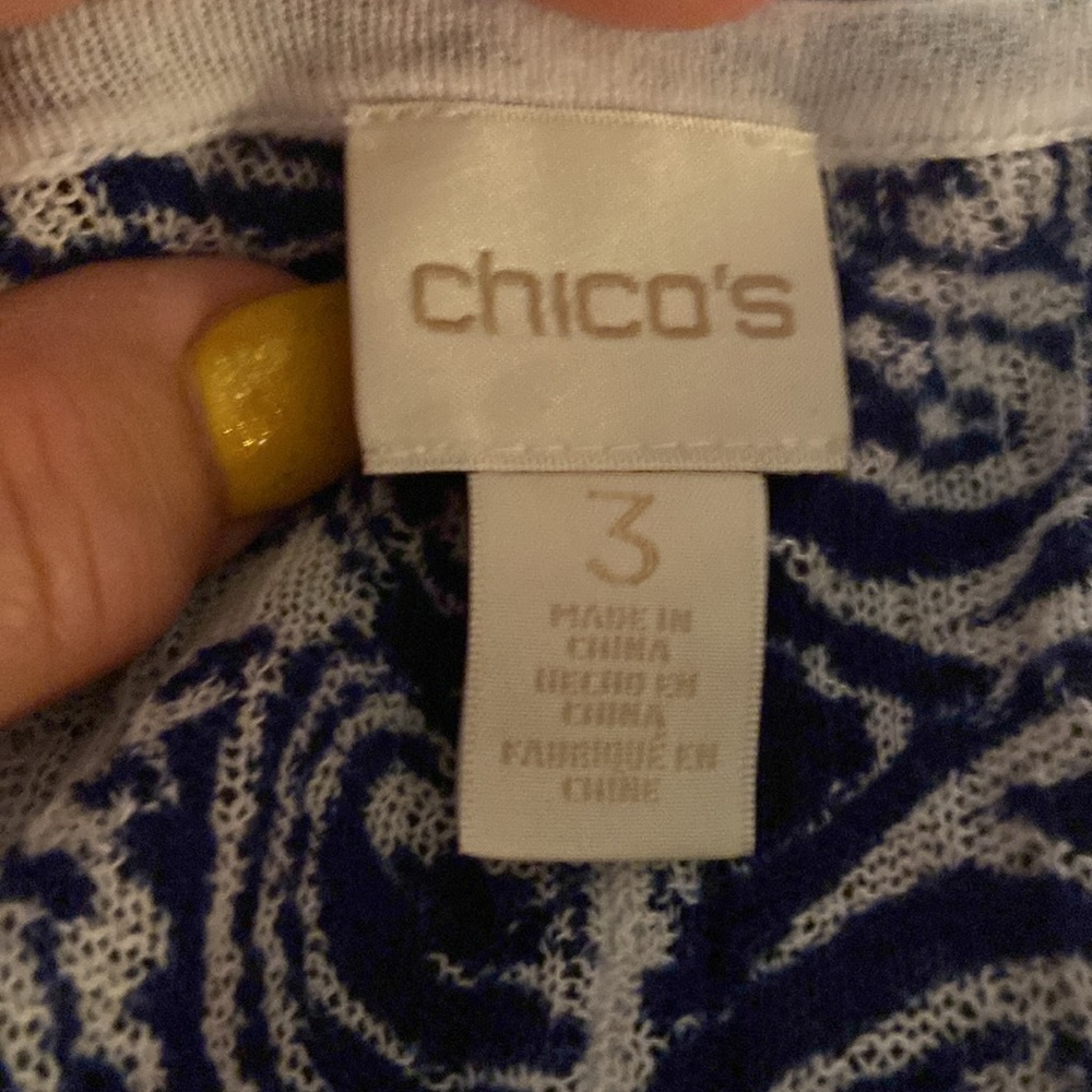 Chico's Lightweight Long Knit Cardigan/cover Up - Picture 8 of 9